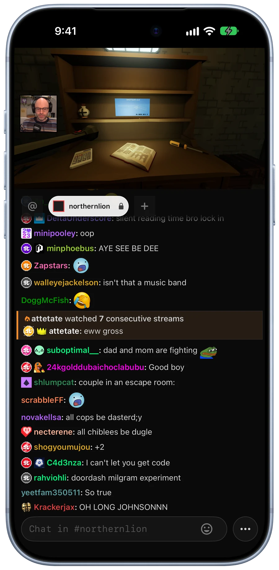 Chat in the Houston theme